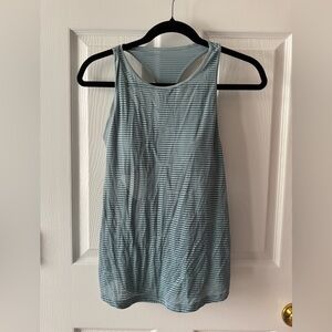 Lululemon Fully Flexed 2-in-1 Strappy Tank Top 
Size: 6
Color: Cloud Blue